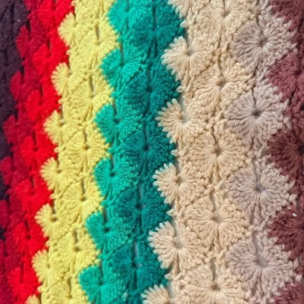 Handmade Multi-Color Crochet Blanket $35 OBO Stamford